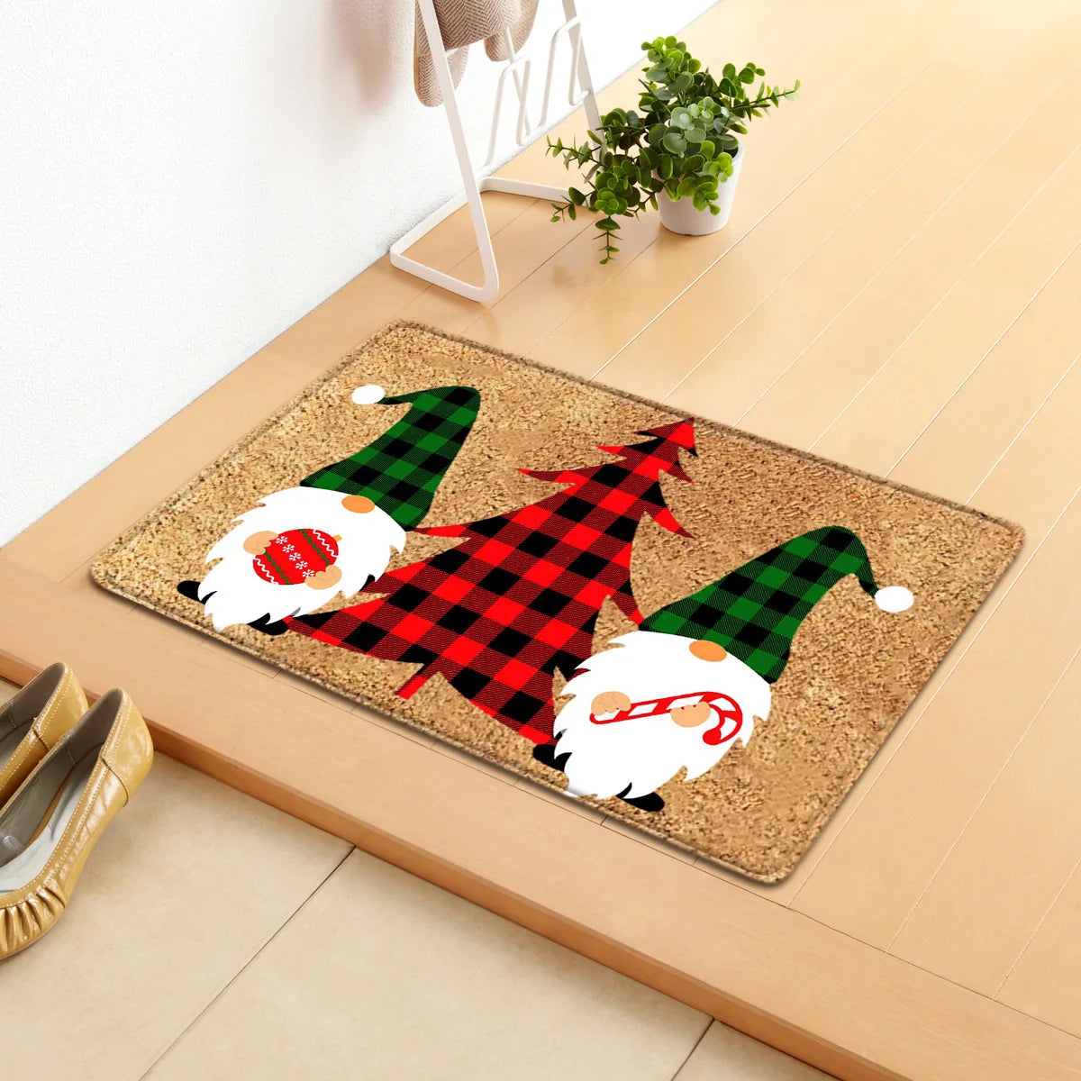 Tapete de Natal com Gnomos