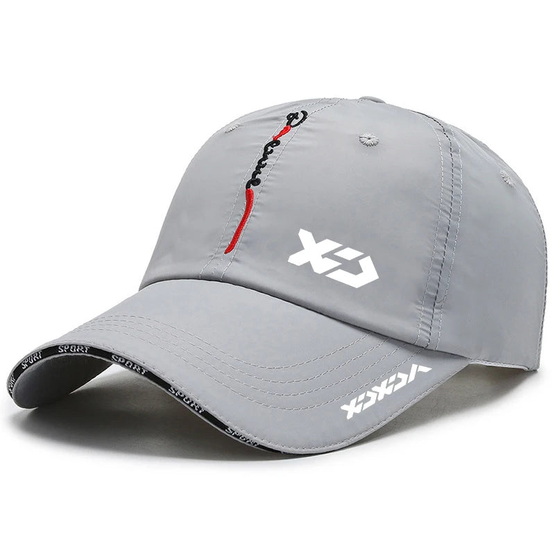 Chapéu de sol respirável de secagem rápida masculino, boné de beisebol, pesca, guarda-sol ao ar livre, esporte ajustável, viagem, verão, novo