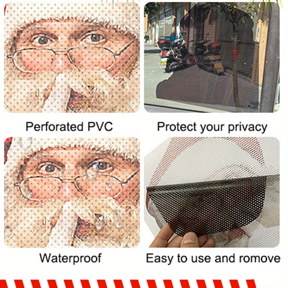Adesivo Engraçado 3D Papai Noel para Carro