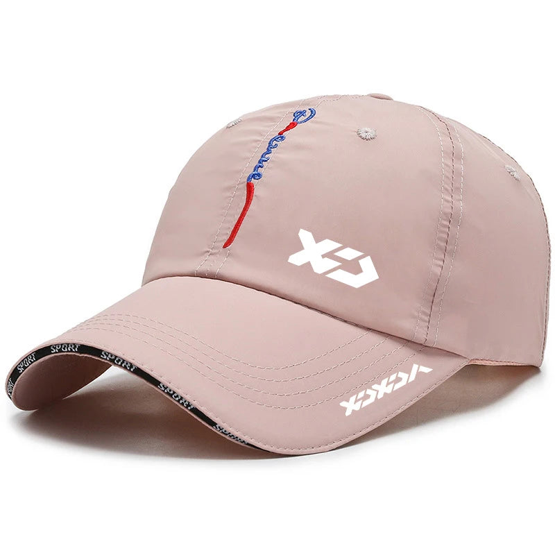 Chapéu de sol respirável de secagem rápida masculino, boné de beisebol, pesca, guarda-sol ao ar livre, esporte ajustável, viagem, verão, novo