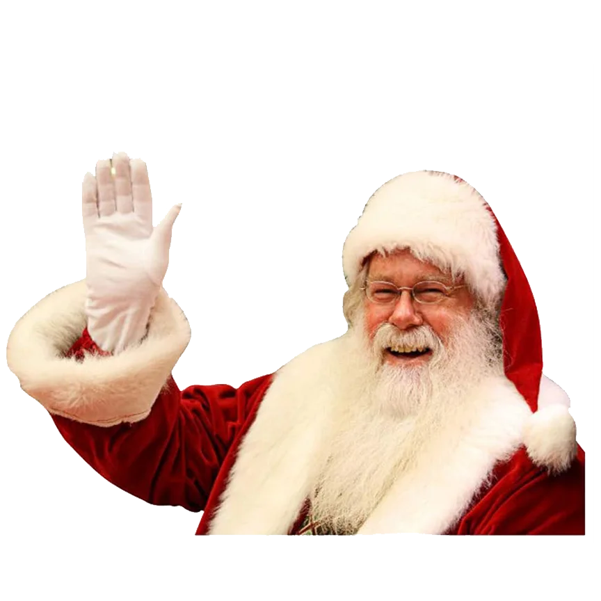 Adesivo Engraçado 3D Papai Noel para Carro