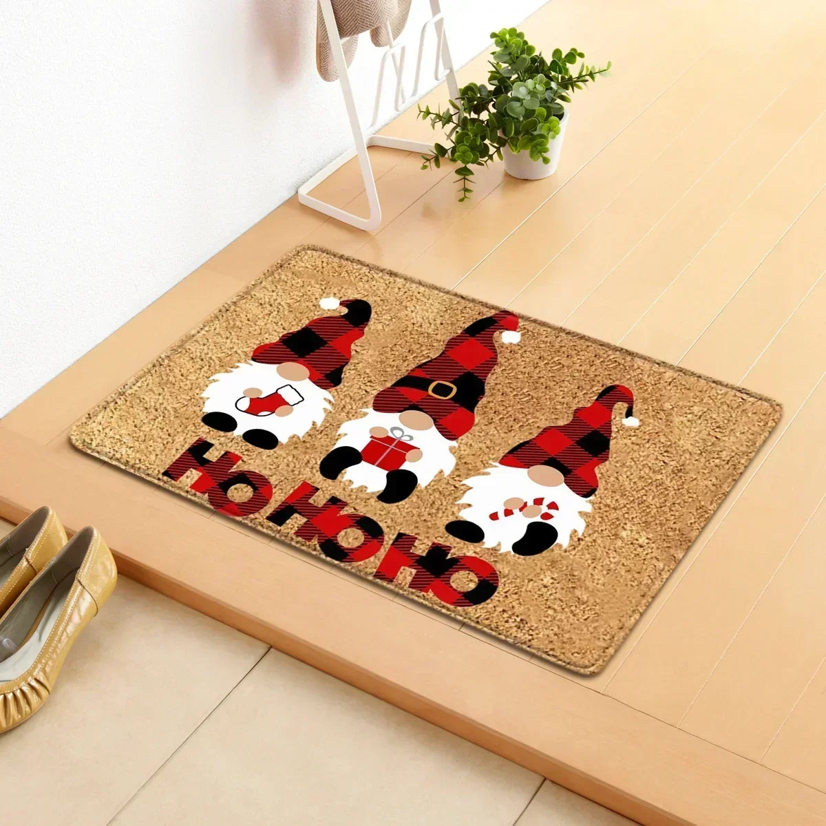 Tapete de Natal com Gnomos