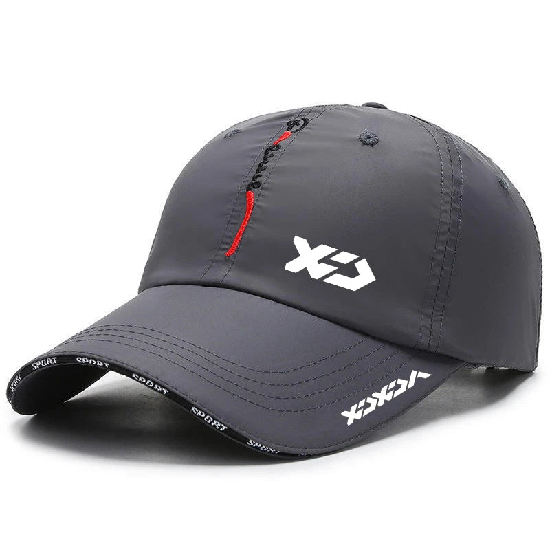 Chapéu de sol respirável de secagem rápida masculino, boné de beisebol, pesca, guarda-sol ao ar livre, esporte ajustável, viagem, verão, novo