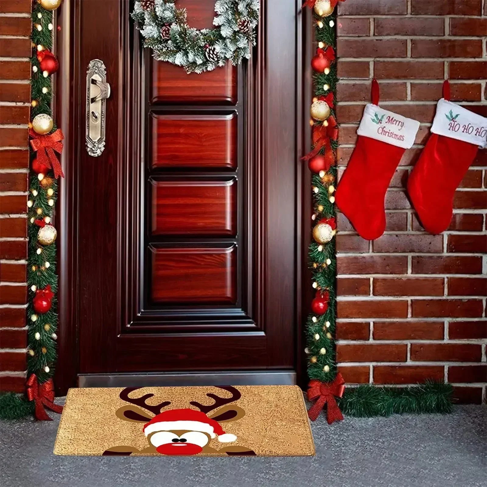 Tapete de Natal com Gnomos