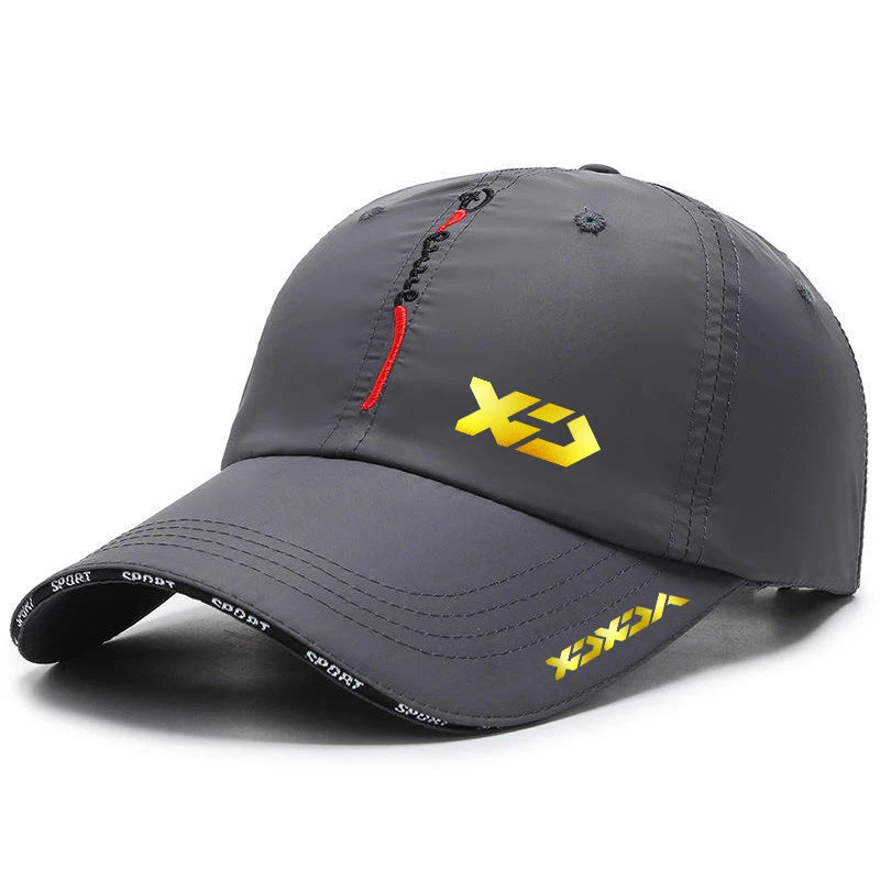 Chapéu de sol respirável de secagem rápida masculino, boné de beisebol, pesca, guarda-sol ao ar livre, esporte ajustável, viagem, verão, novo