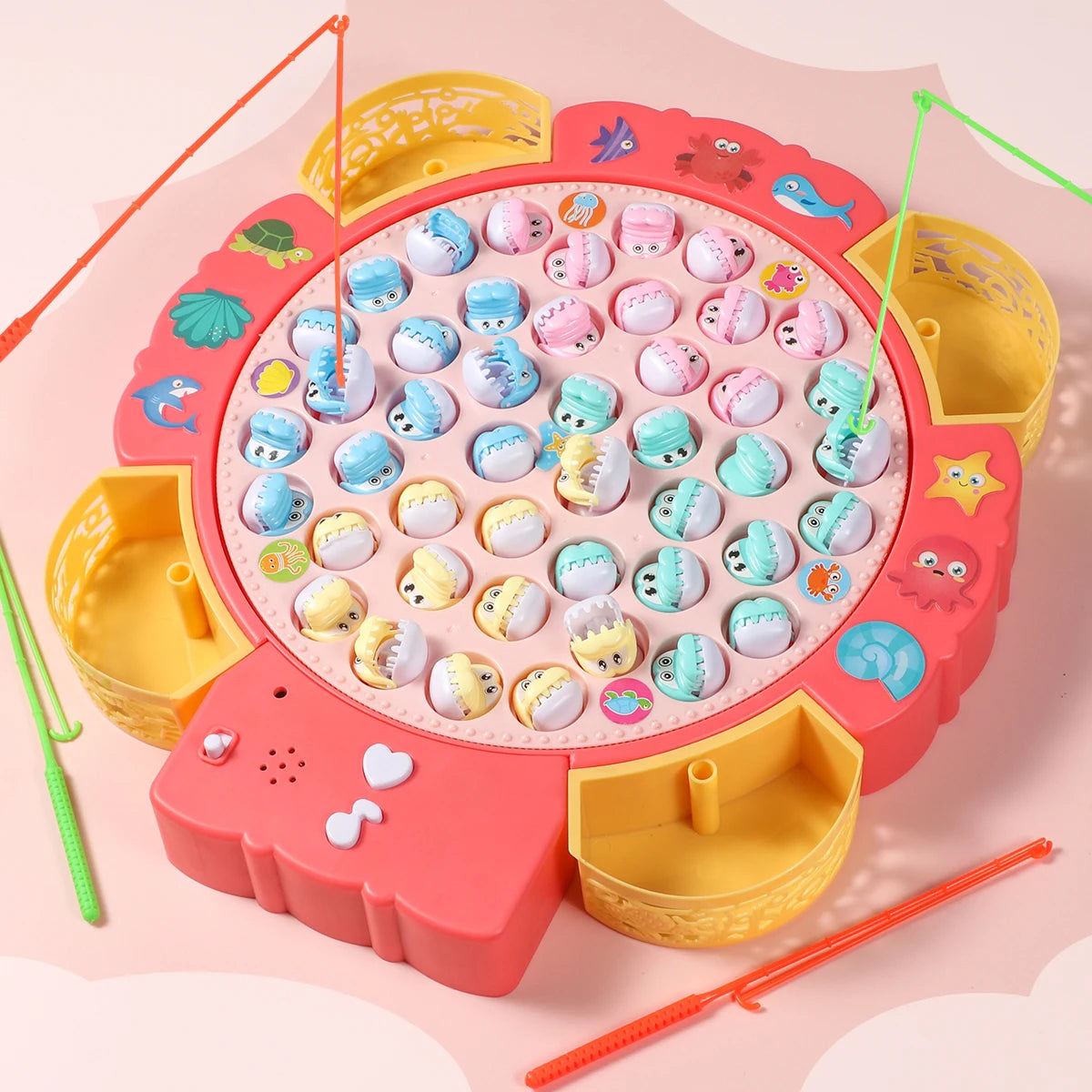 Brinquedo Lago de Pesca Elétrica com Música Perfeito Presente de Natal