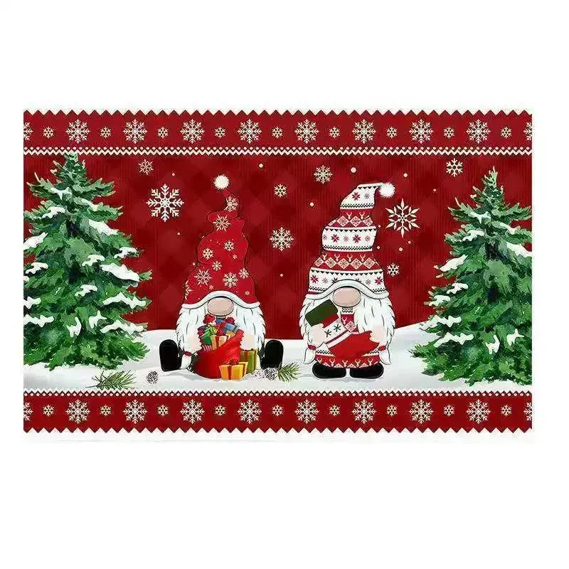 Tapete de Natal com Gnomos
