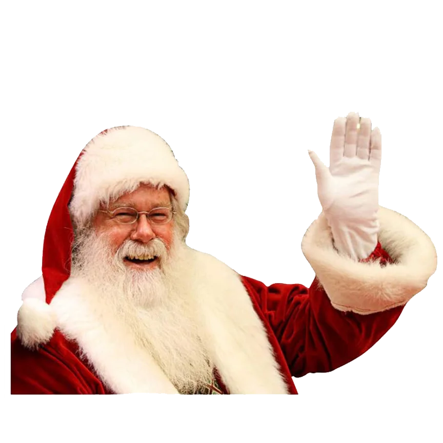Adesivo Engraçado 3D Papai Noel para Carro