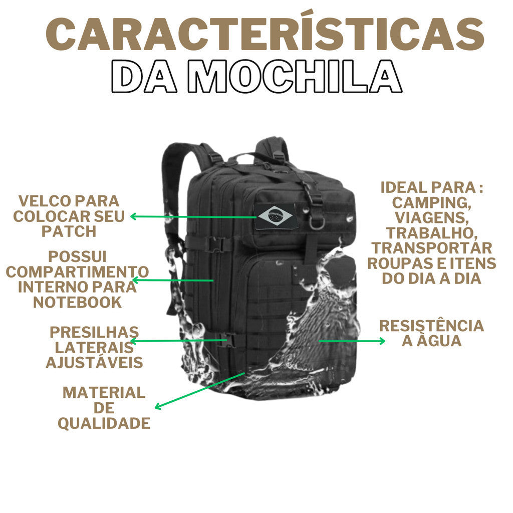 Mochila Tática 50L Travaling®