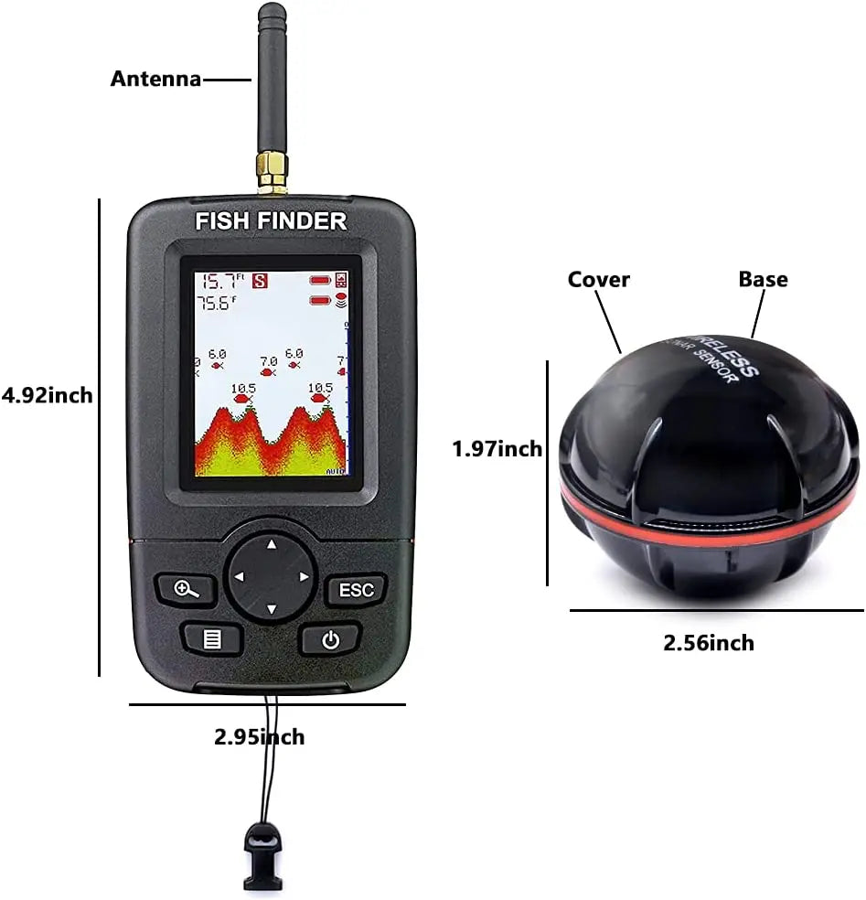 Localizador de Peixes Inteligente Sonar Fish Finder Sem Fio