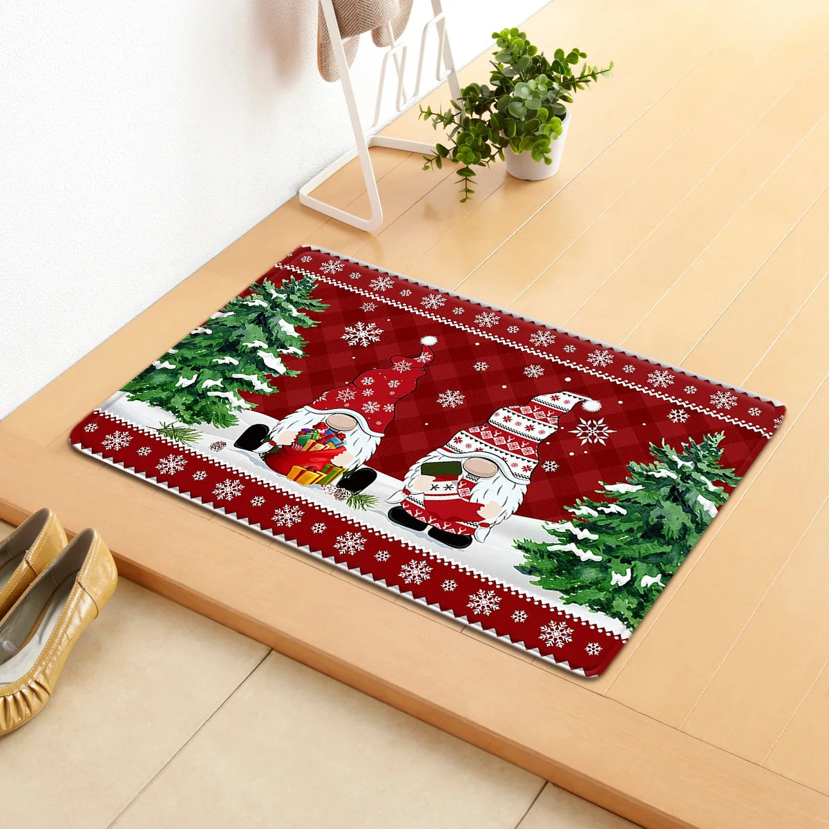 Tapete de Natal com Gnomos