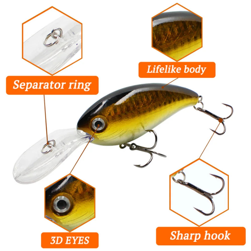 Isca Artificial Crankbait de 10cm – 14.8g