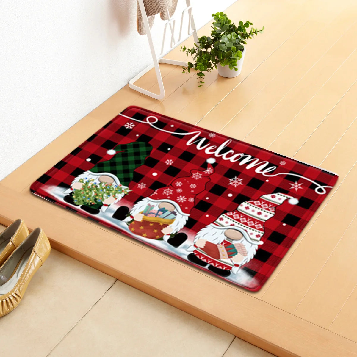 Tapete de Natal com Gnomos