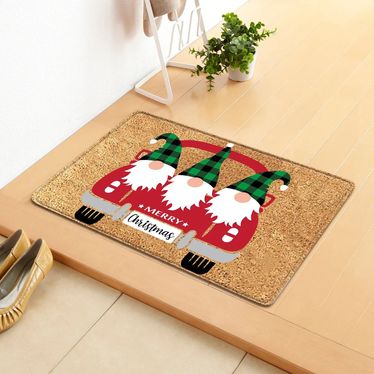 Tapete de Natal com Gnomos