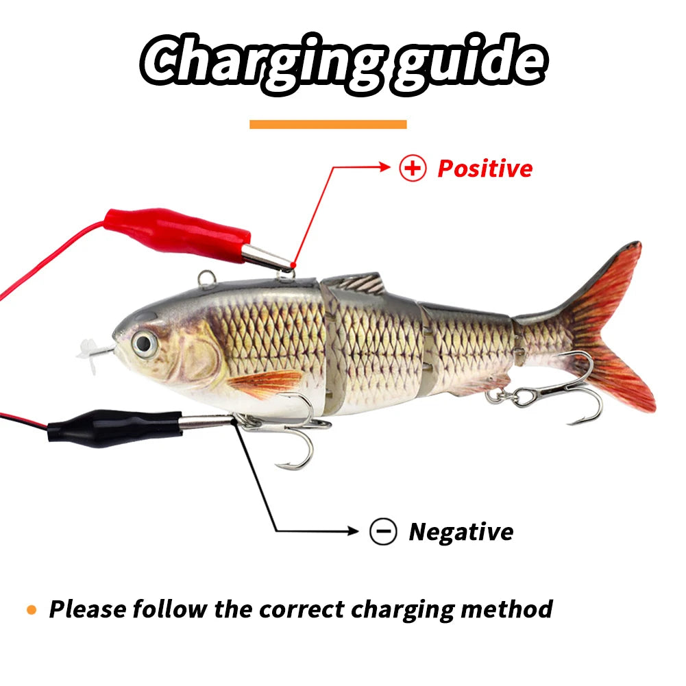 Isca de Pesca Elétrica com Múltiplas Articulações