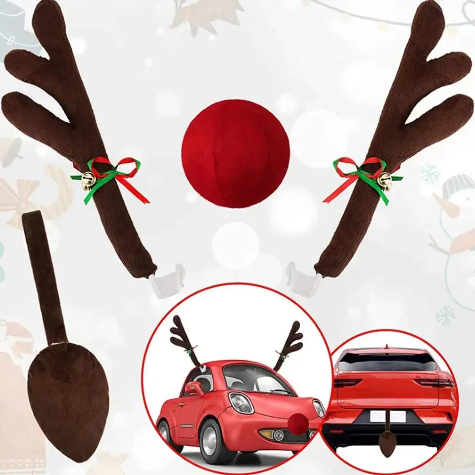 Conjunto de Decoração Natalina para Carro