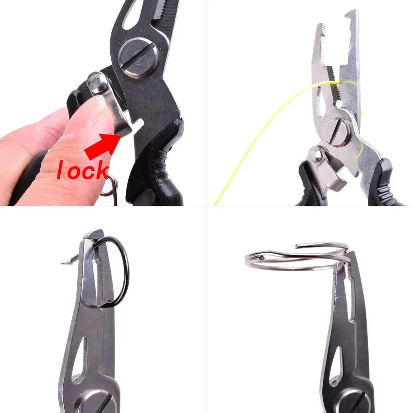 Alicates de Pesca Multifuncionais Aorace® + Case e Engate Chaveiro de Brinde