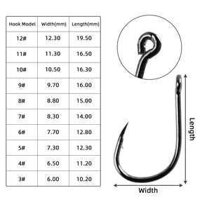 Conjunto de Anzóis de Pesca Aorace - Durabilidade e Eficiência para Suas Pescarias