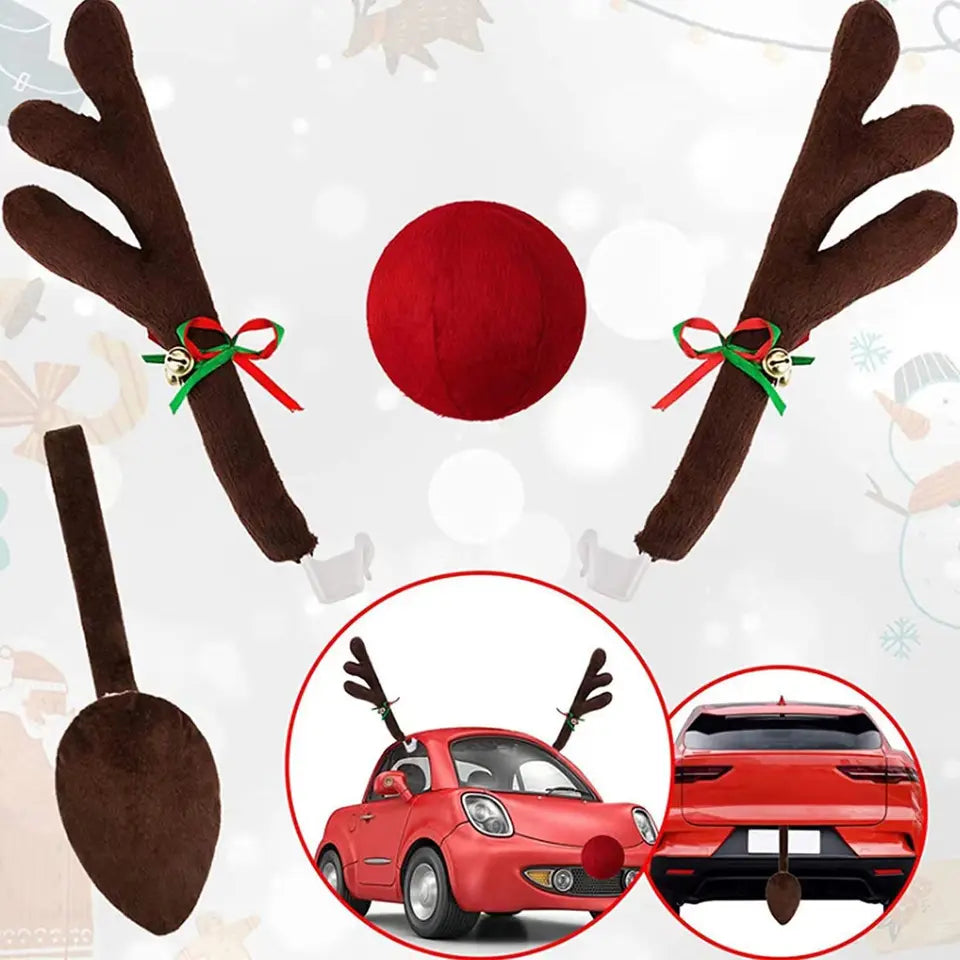 Conjunto de Decoração Natalina para Carro