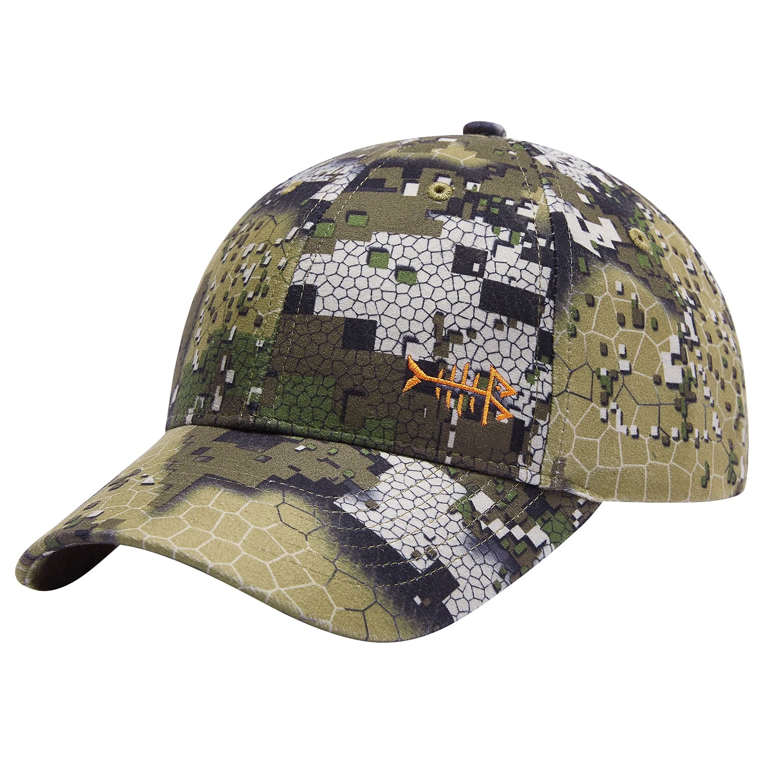 Bassdash camo pesca camuflagem boné de caça chapéu unisex ajustável boné de beisebol