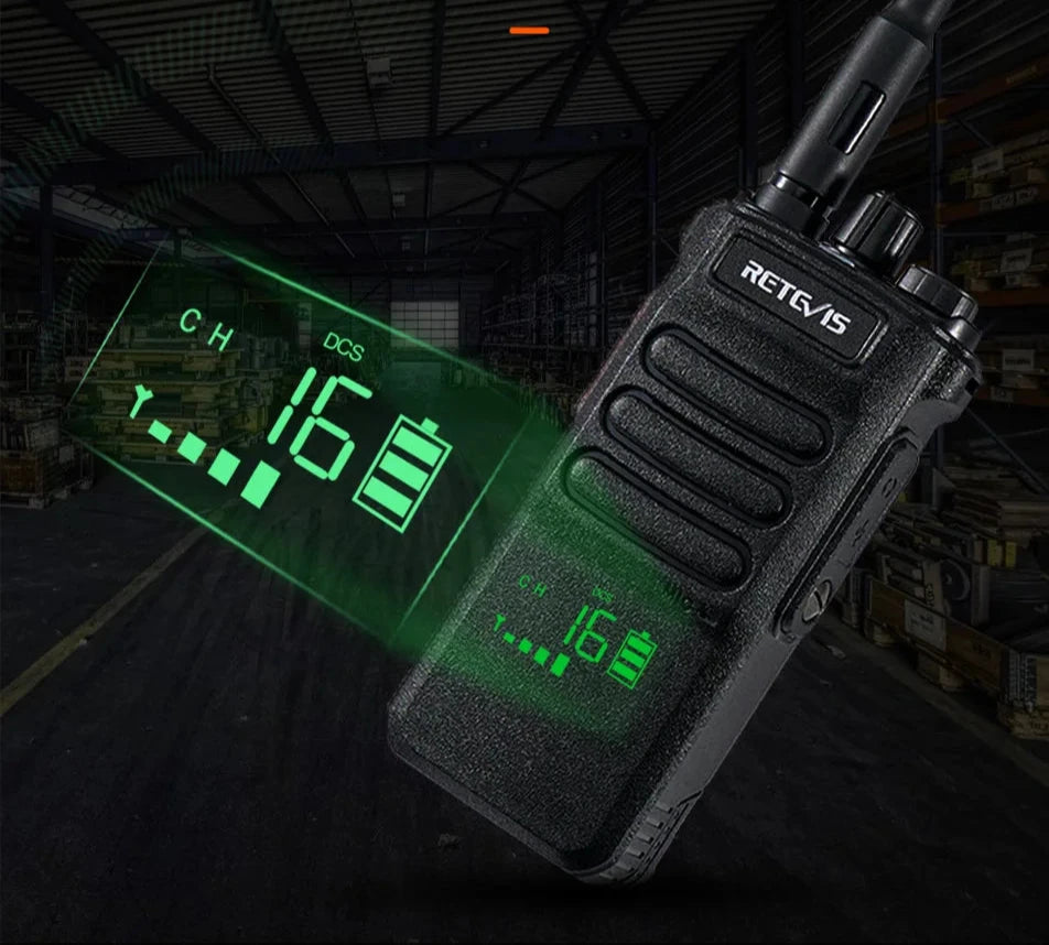 Rádio Comunicador Retevis Walkie Talkie de Longo Alcance RT86 10W