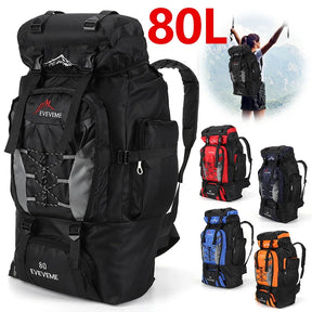 Mochila de Viagem e Camping de 80L Eveveme®