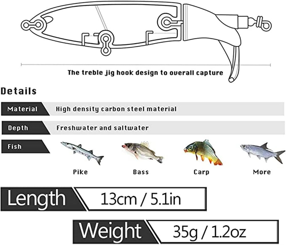 Isca de Pesca Popper 10cm/14cm