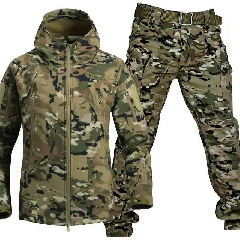 Conjunto de Agasalho de Pele de Tubarão ao Ar Livre Camo®