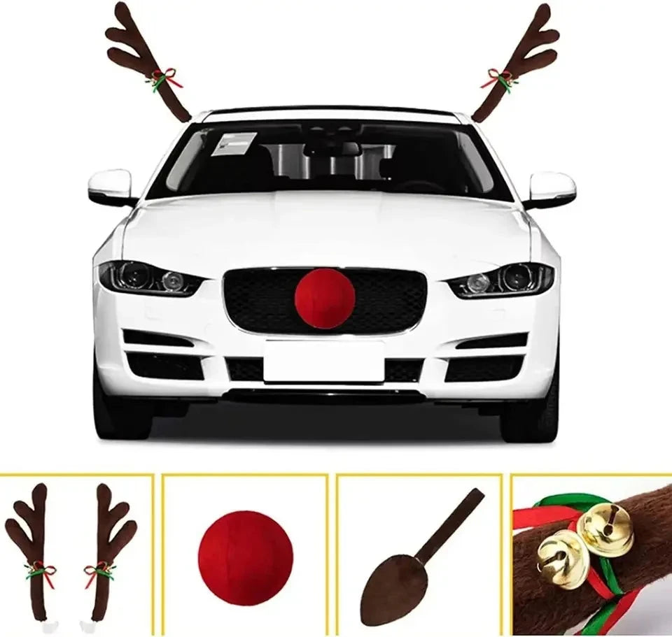 Conjunto de Decoração Natalina para Carro