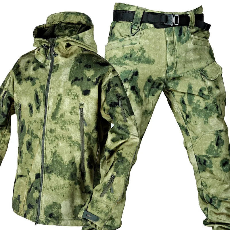 Conjunto de Agasalho de Pele de Tubarão ao Ar Livre Camo®